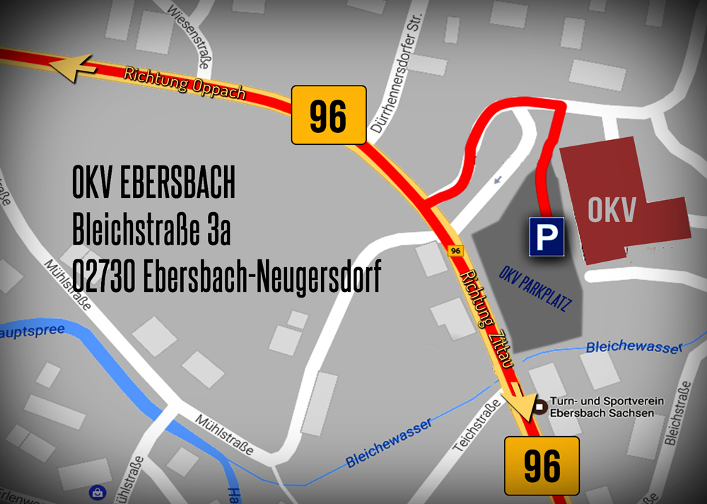 Skizze mit Anfahrtsweg